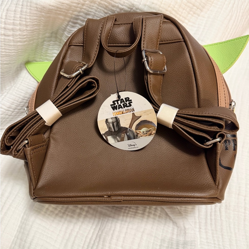 Loungefly Exclusive Star Wars Grogu Backpack NWT + Matching Ears Baby Yoda - Picture 4 of 9
